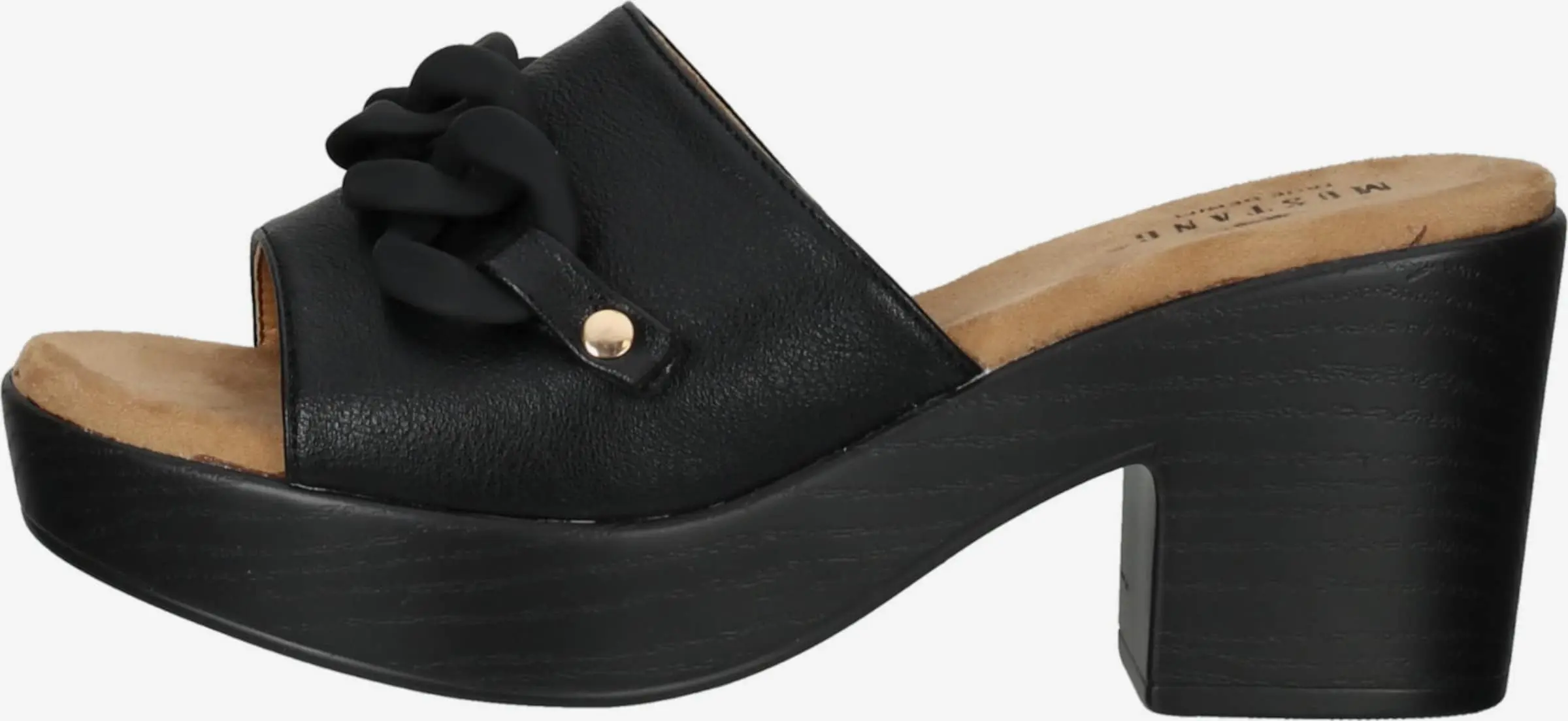 Mustang Sandalen Met Hak Muiltjes Dames Zwart - Afbeelding 2