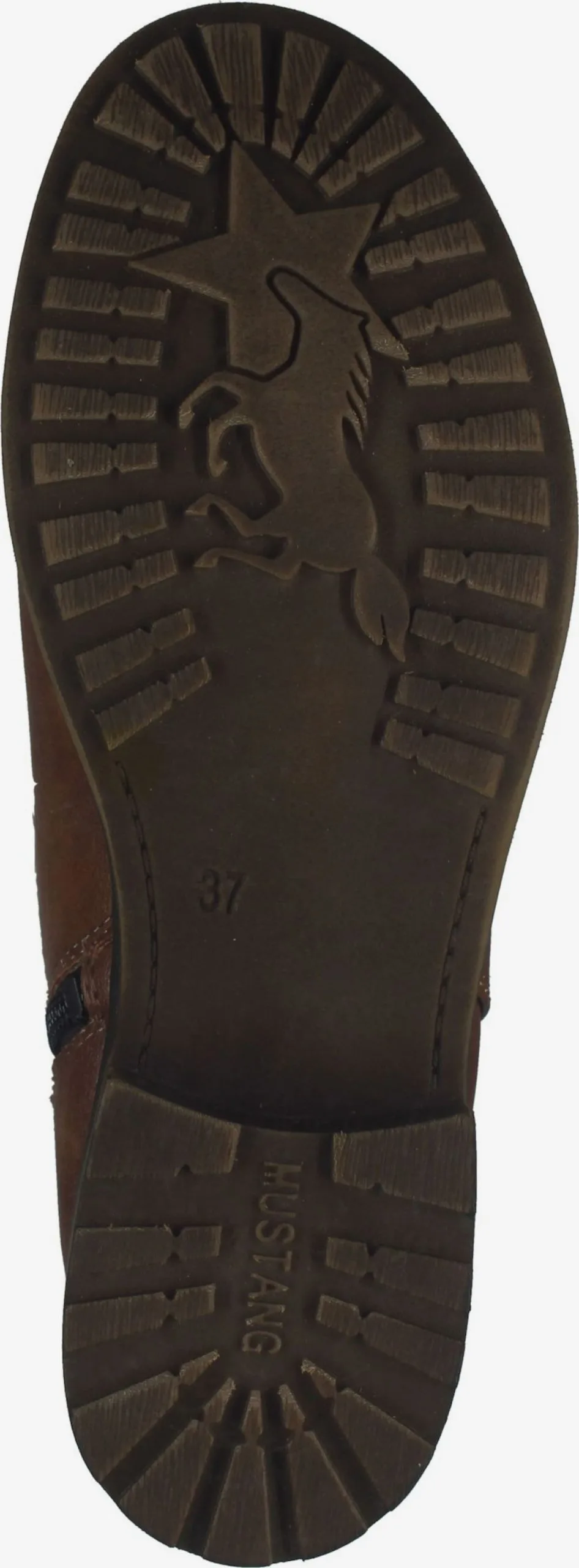 Mustang Enkellaarsjes Chelsea Boots Dames Cognac / Donkerbruin - Afbeelding 7