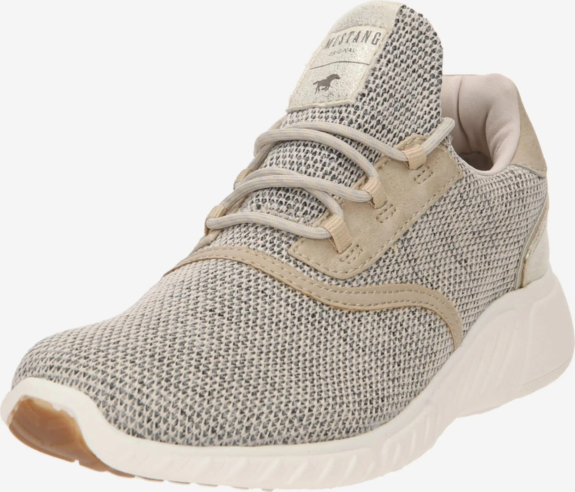 Mustang Fashion Sneakers Sneakers Laag Dames Beige / Grijs