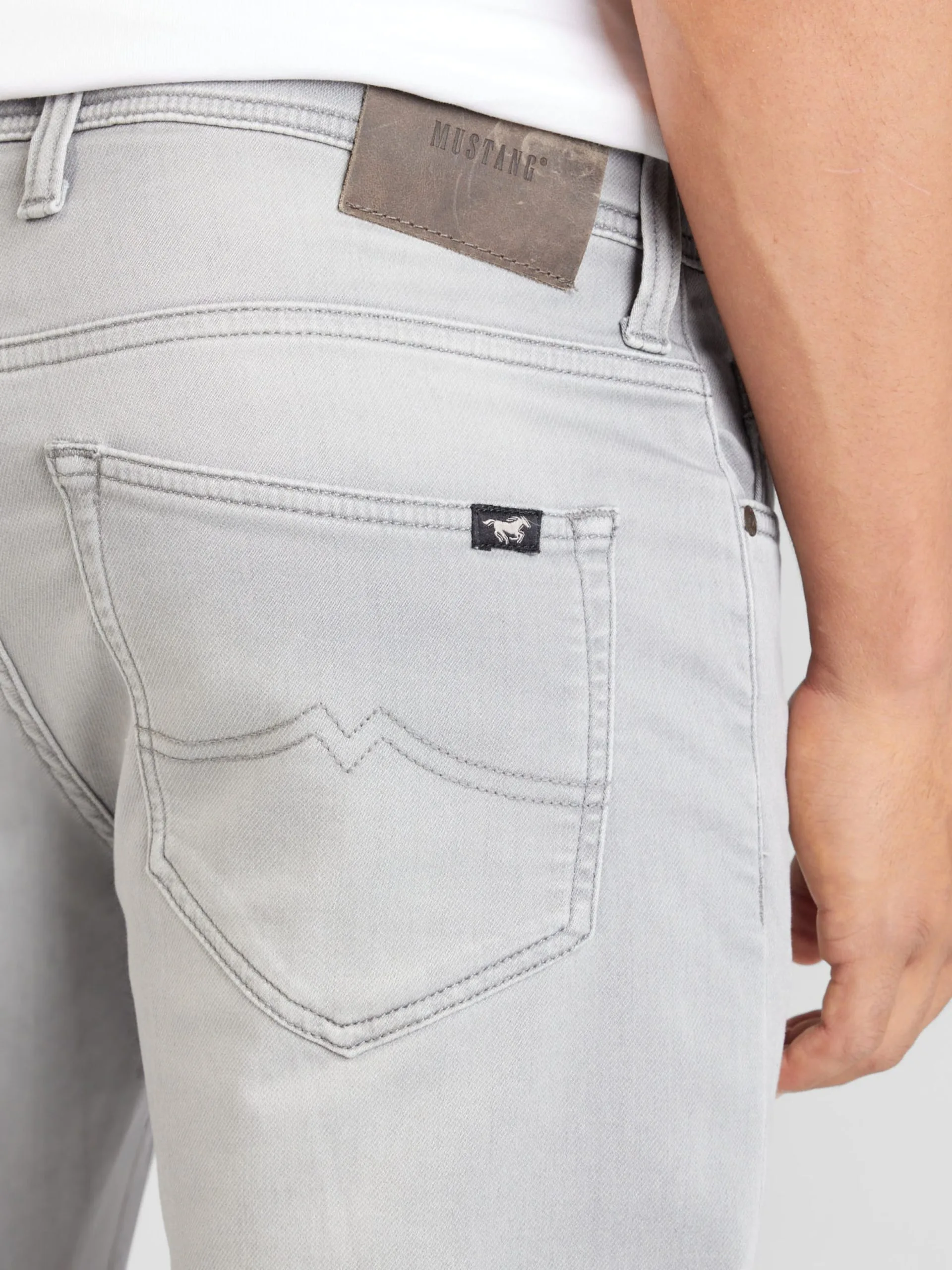 Mustang Jeans Slimfit Jeans OREGON Heren Grijs - Afbeelding 2