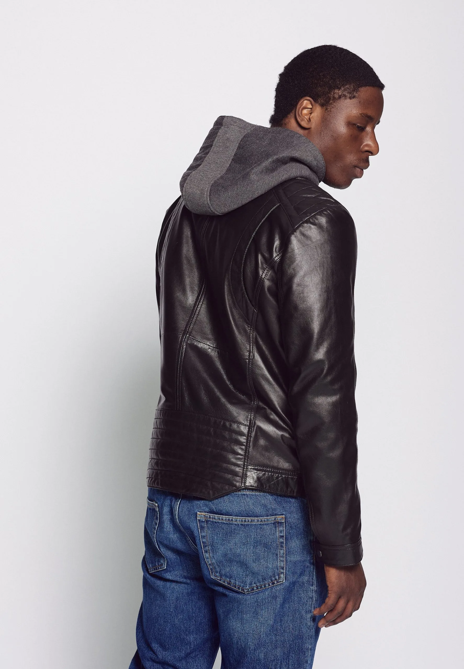 Mustang Leren Jassen Tussenjas 3102052 Heren Zwart - Afbeelding 4