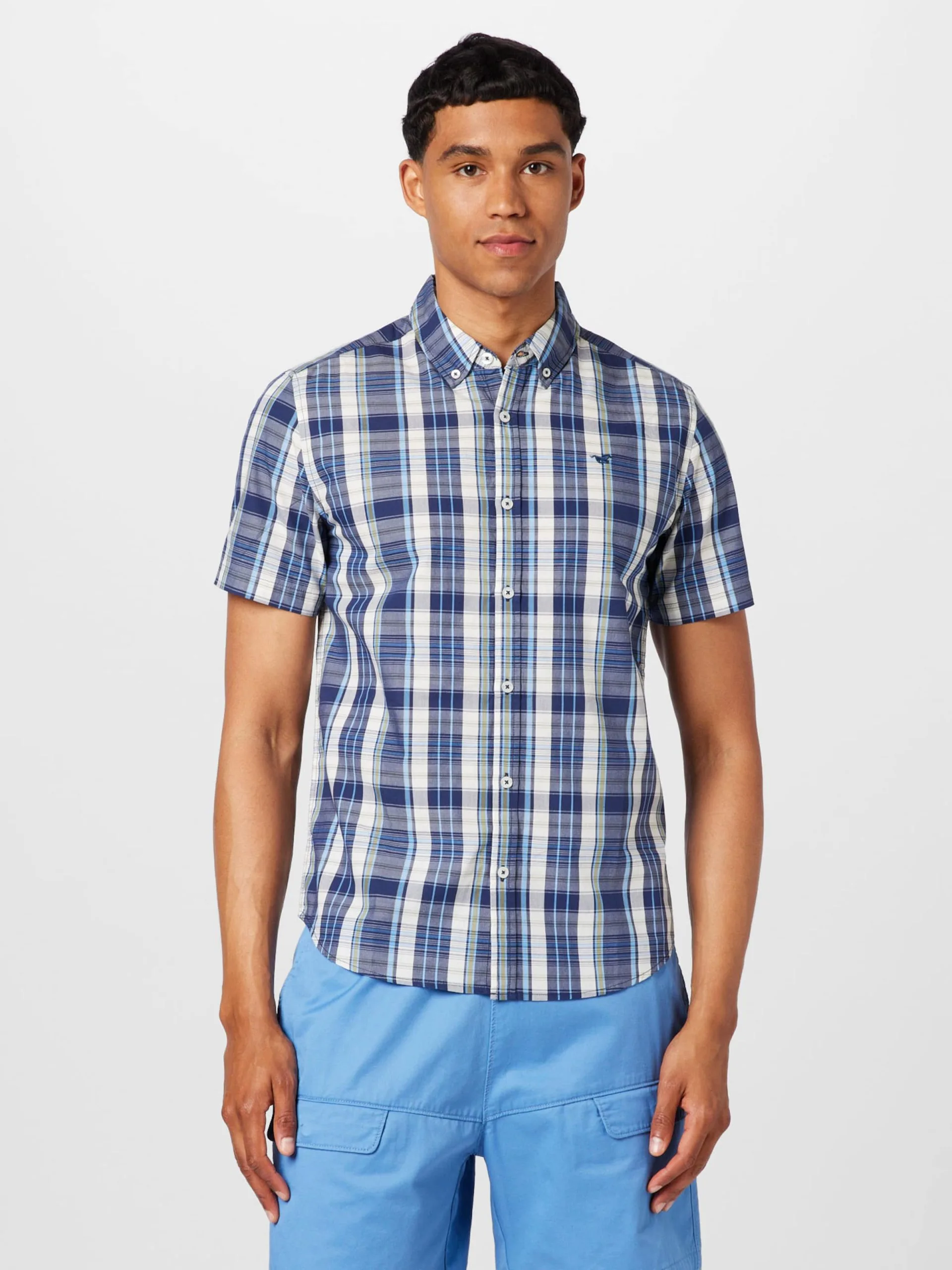 Mustang Geruite Overhemden Regular Fit Overhemd Chris Heren Blauw / Lichtblauw - Afbeelding 3