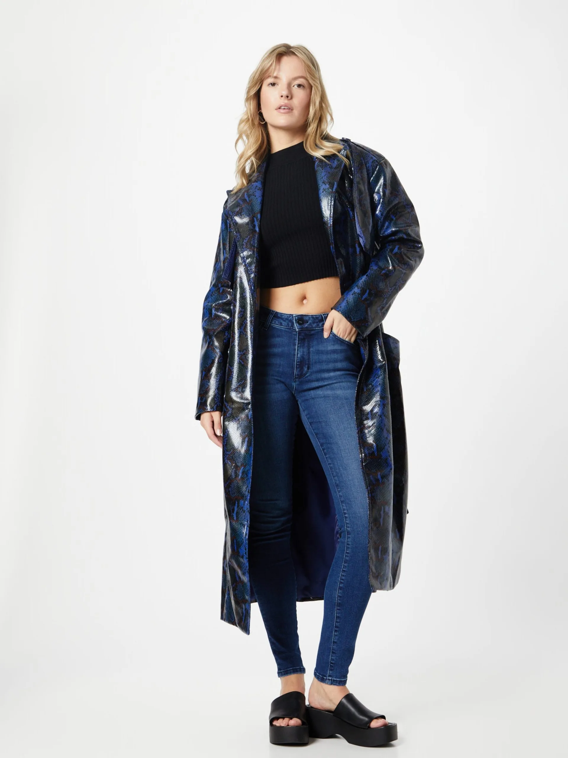 Mustang Jeans Skinny Jeans Shelby Dames Blauw - Afbeelding 4