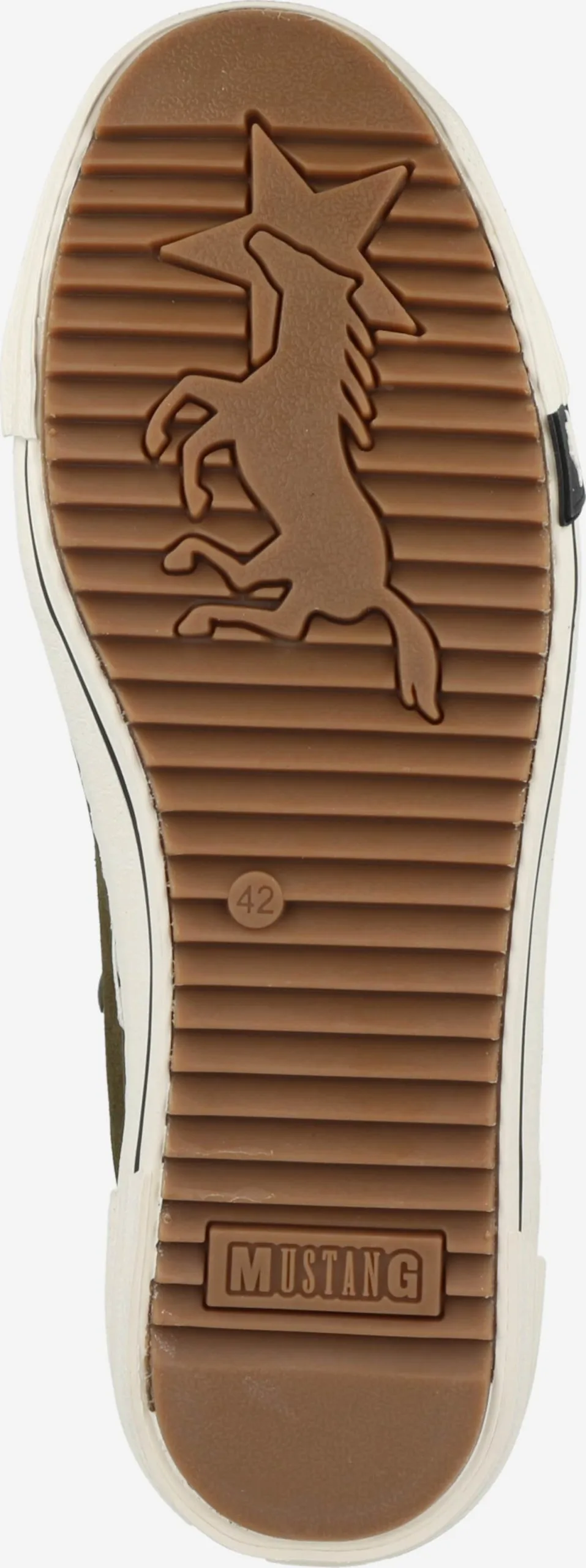 Mustang Hoge Sneakers Sneakers Hoog Heren Kaki / Olijfgroen - Afbeelding 3