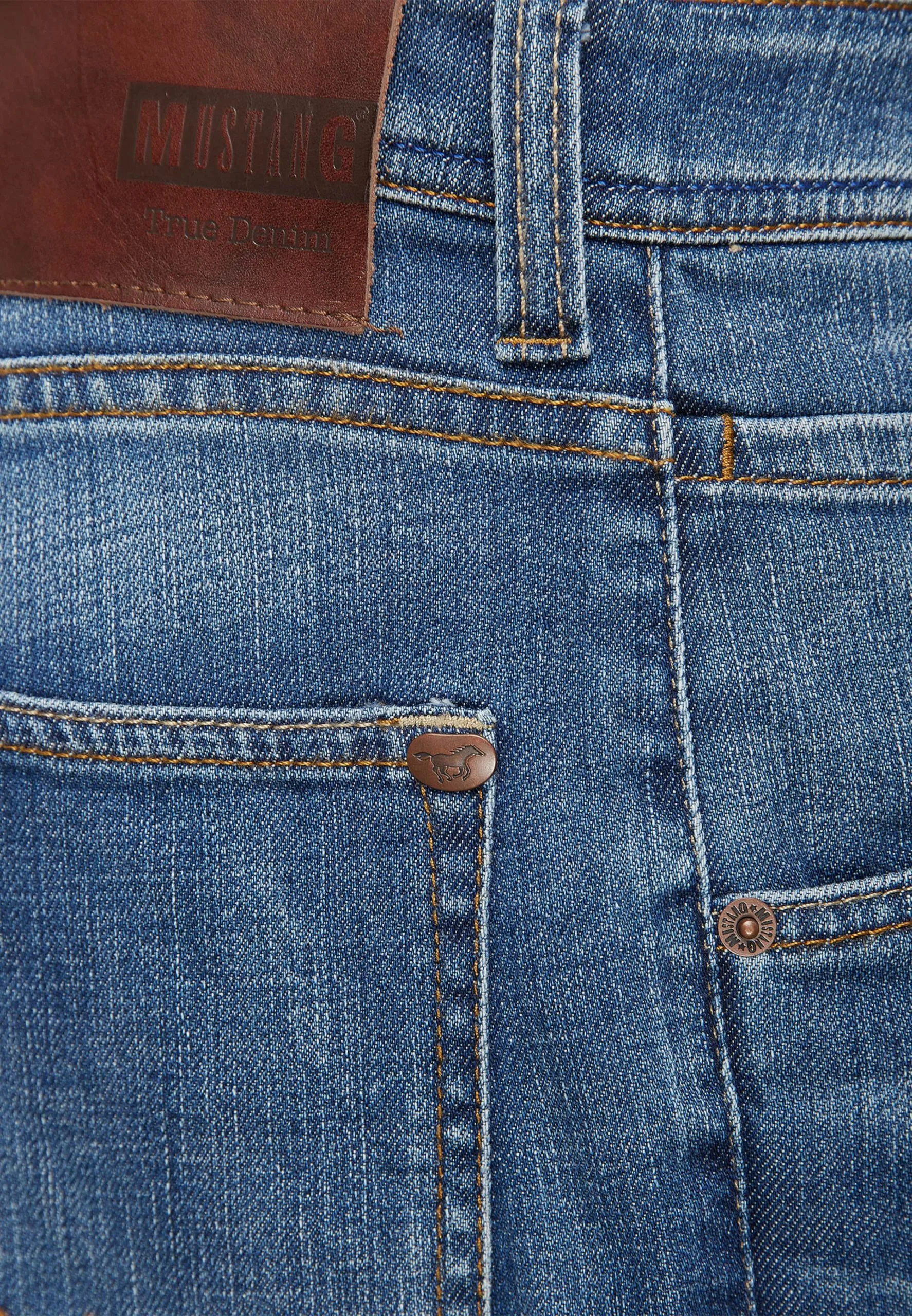 Mustang Straight Regular Jeans Michigan Heren Blauw - Afbeelding 11