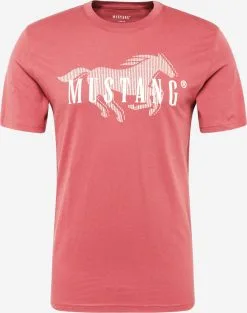 Mustang T-shirts Shirt Alex Heren Pastelrood