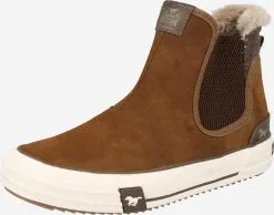 Mustang Enkellaarsjes Chelsea Boots Dames Cognac