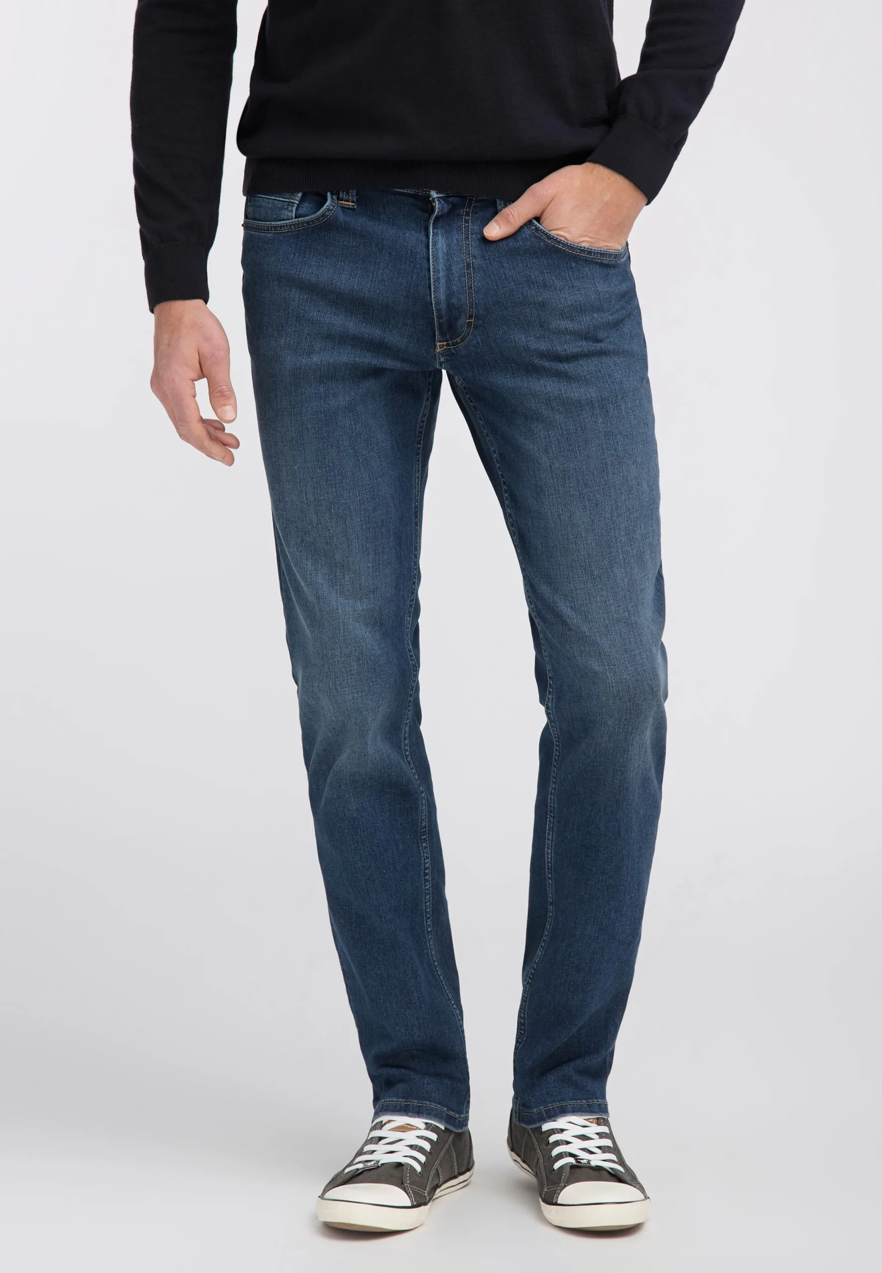 Mustang Straight Regular Jeans Washington Heren Donkerblauw - Afbeelding 5